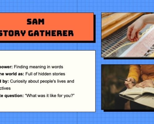 a slide describing traits of a qualitative researcher